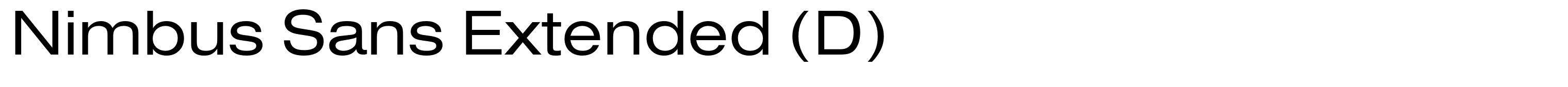 Nimbus Sans Extended (D)